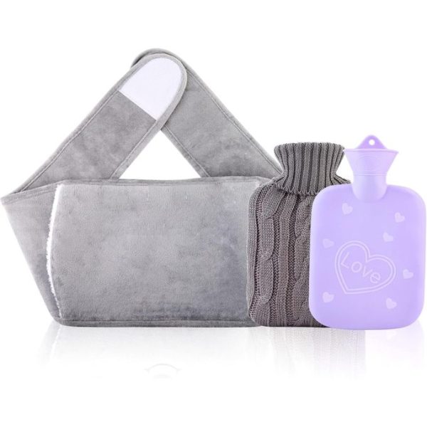 1L Hot Water Bottle With Waist Cover, Detachable Waist Warm Water Bag