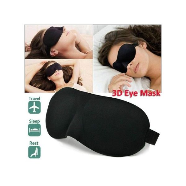 2PCS 3D Sleep Mask Eye Sleeping Mask Block Out Light Soft Padded