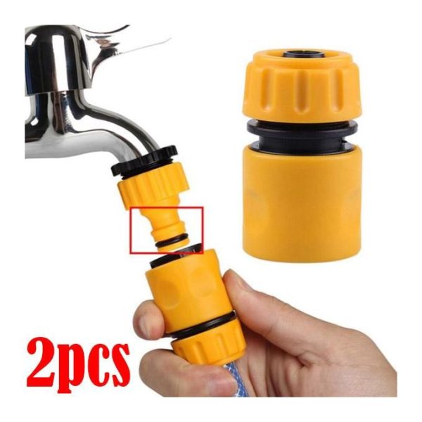 2pcs Garden Hose Quick Connector Plastic Water End Adapters Quick Connect Lawn Mower Deck Wash, Part Nozzle