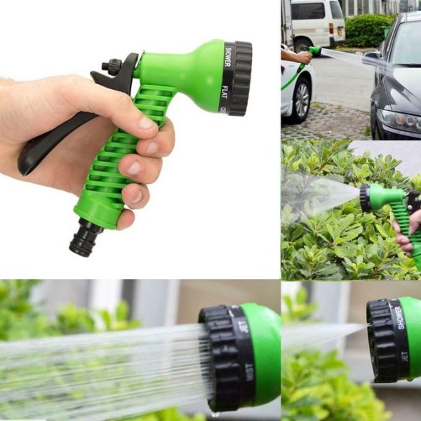 7-way Car Wash Jet High Pressure Plastic Spray Water Gun Multi Function Garden Hose Pipe Water Nozzle Spray Gun Comfort Handle Cleaning Sprinkle Tools