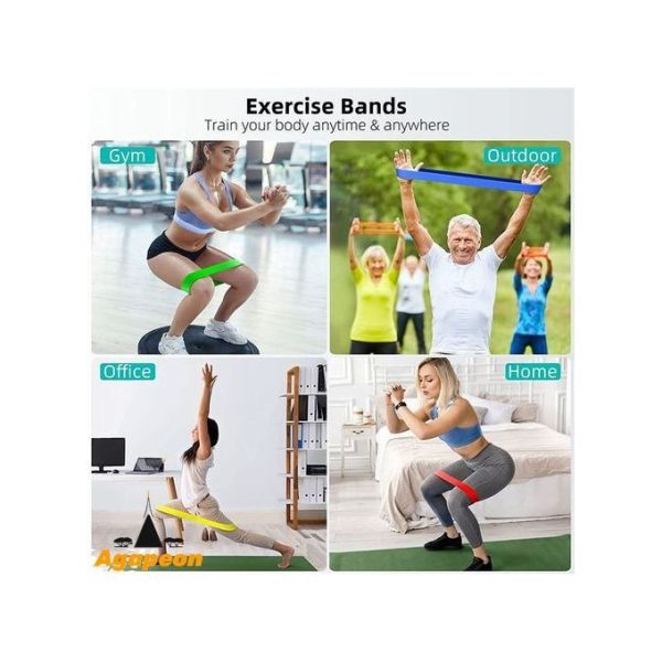 Agapeon 5 In 1 Resistance Exercise Band//Yoga Pilates Fitness Sports