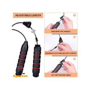 Agapeon Adjustable Jump Skipping Rope Cable