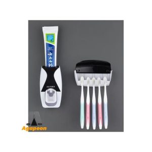 Agapeon Toothbrush Holder And Toothpaste Dispenser