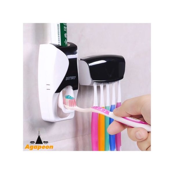 Agapeon Toothbrush Holder And Toothpaste Dispenser