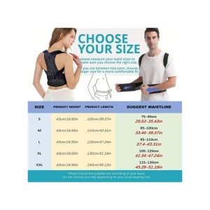 Back,lumber,neck & Shoulder Posture Corrector/support For Men And Women