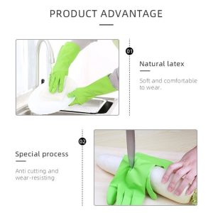 Barksdale Dish Washing Cleaning Rubber Gloves