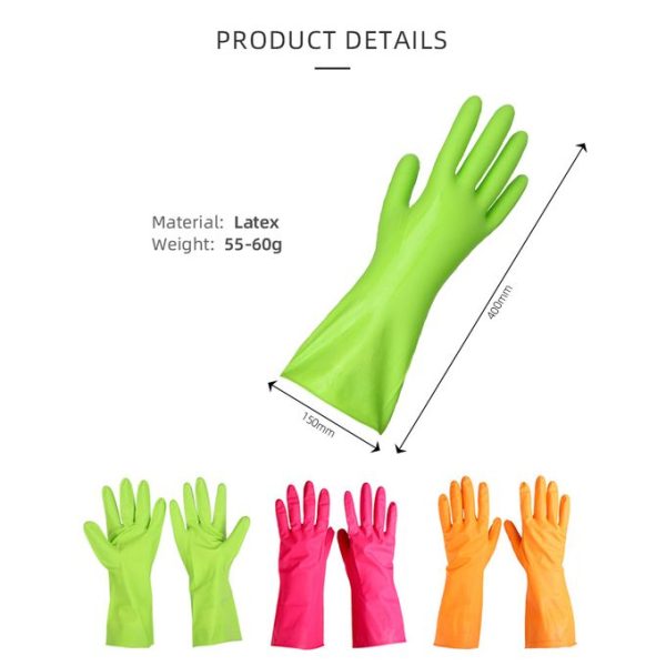 Barksdale Dish Washing Cleaning Rubber Gloves