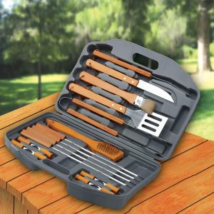 BBQ Kit Barbecue Steel Set Spatula Fork Skewer