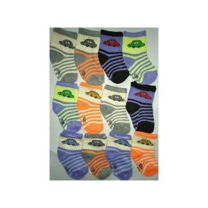 Fashion 12 Pairs/lot Unisex Baby Socks 0-12 Months Assorted Colours