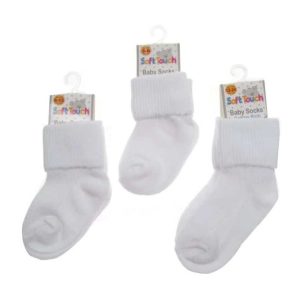 Fashion 15PK Newborn 6Cotton Baby Nappies+6liners+3WHITE Socks 0-24M