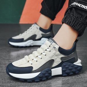 Fashion 2024 New Men's Outdoor Casual Trendy Sports Shoes - White