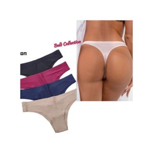 Fashion 3PACK Hottest Seamless Silky Freesize Thong Panties(hips 34-42inches)