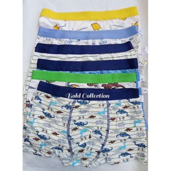 Fashion 3PCs Cutest Comfy Pure Cotton Boys Boxers