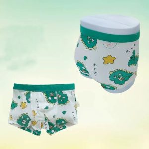 Fashion 3PCs Cutest Green Crafts Kids Comfy Pure Cotton Boys Boxers