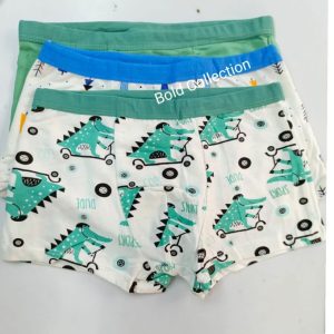 Fashion 3PCs Cutest Green Crafts Kids Comfy Pure Cotton Boys Boxers