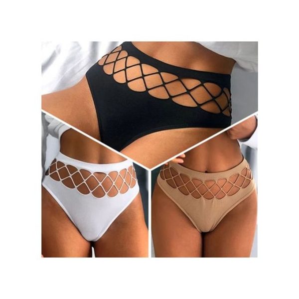 Fashion 3PCs Sexiest Strappy Comfort Silk LADIES SEAMLESS THONG Panties