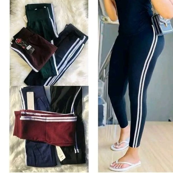 Fashion 3PCs Soft Cotton Stretch Ladies Stripped Tight