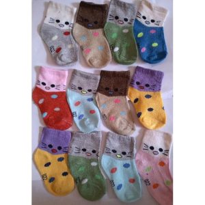 Fashion 6 Pairs/lot Baby Girl Socks 0-12 Months Assorted