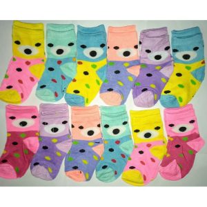 Fashion 6 Pairs/lot Baby Girl Socks 0-12 Months Assorted