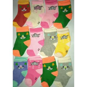 Fashion 6 Pairs/lot Baby Girl Socks 0-12 Months Assorted