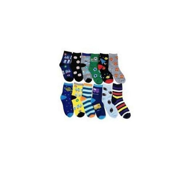 Fashion 6Pairs Bright Unisex Happy Kids Socks - Multicoloured