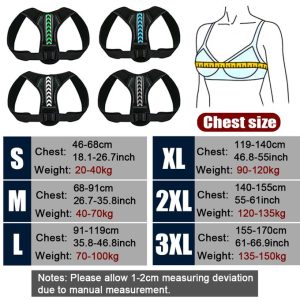 Fashion Adjustable Back Shoulder Posture Corrector Belt Clavicle Spine Support Reshape Your Body Home Office Sport Upper Back Neck Brace