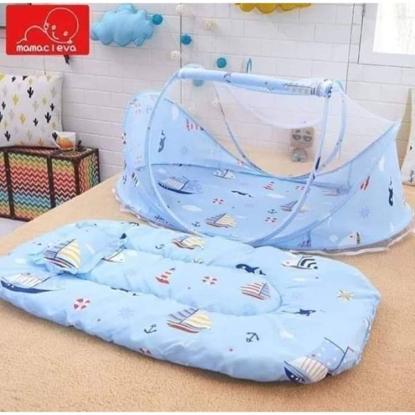 Fashion Baby Crib, Sleeping Nest, Mosquito Net - BLUE