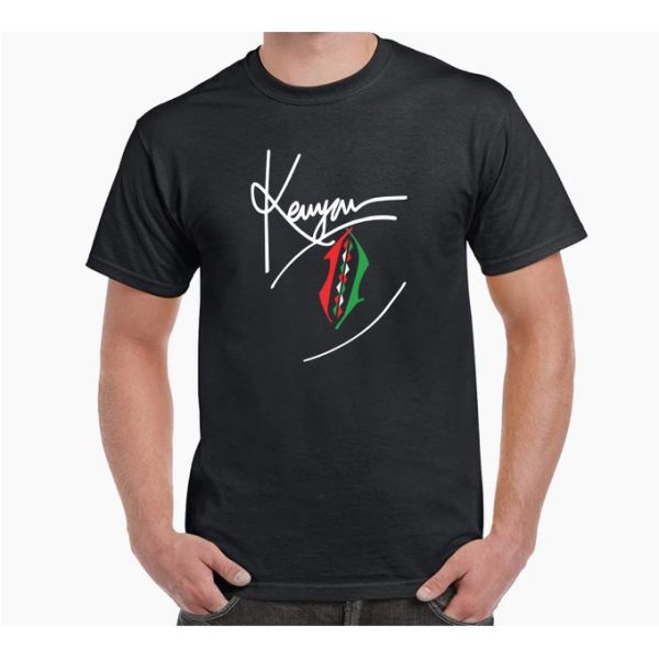 Fashion Black , Kenyan Heavyweight T-shirt