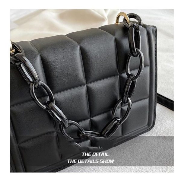 Fashion Casual Simple Handbag New Trend Shoulder Bag Chain Small Square Handbag & Purse