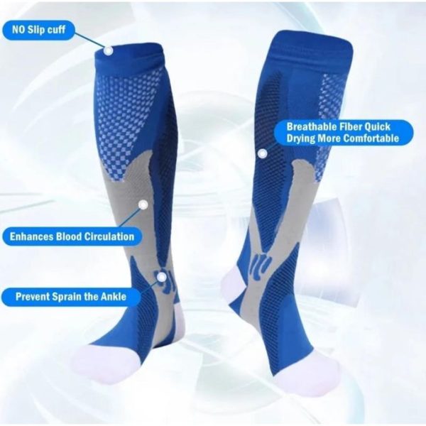 Fashion Compression Socks Medical Nurses Gym Hiking Diabetics Varicose Veins Sports Cycling Socks Running Football Gift