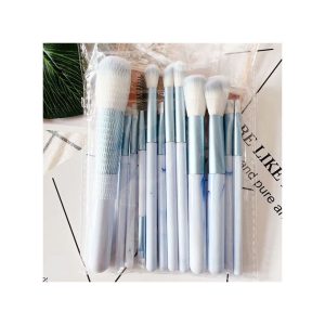 Fashion Cosmetic Makeup Brush Set Powder Brushes 12 Pcs Blue