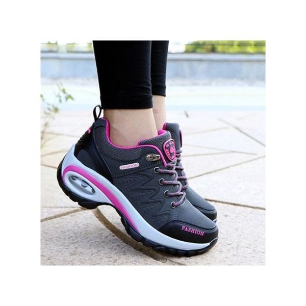 Fashion Grey Ladies Mountaineering Sneakers