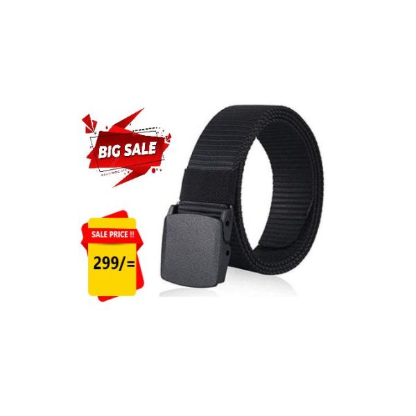 Fashion Military Canvas Belt Web Belt NoMetal Anti-allergy