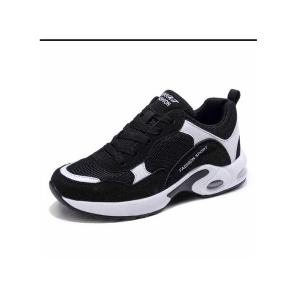 Fashion Sport Fashion Ladies Fancy Sneakers Black White