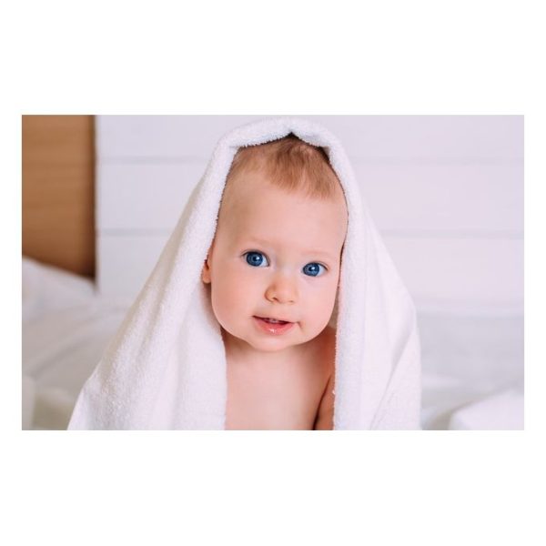 Fashion White Baby Bath Towel Cotton & Soft