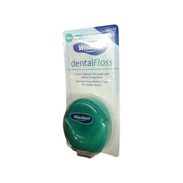 Health W�sdom Dental Floss Mint Waxed Cleans Between Teeth