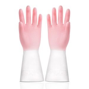 Household Cleaning Durable Kitchen-Gradient Dishwashing Gloves