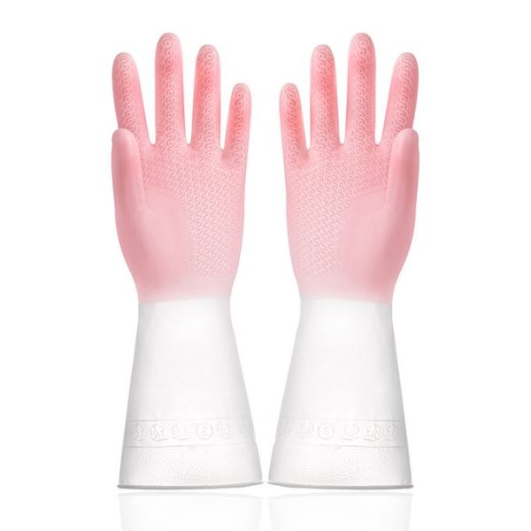 Household Cleaning Durable Kitchen-Gradient Dishwashing Gloves