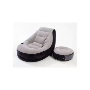 Inflatable Lounger Sofa With Footrest +Free Manual Pump