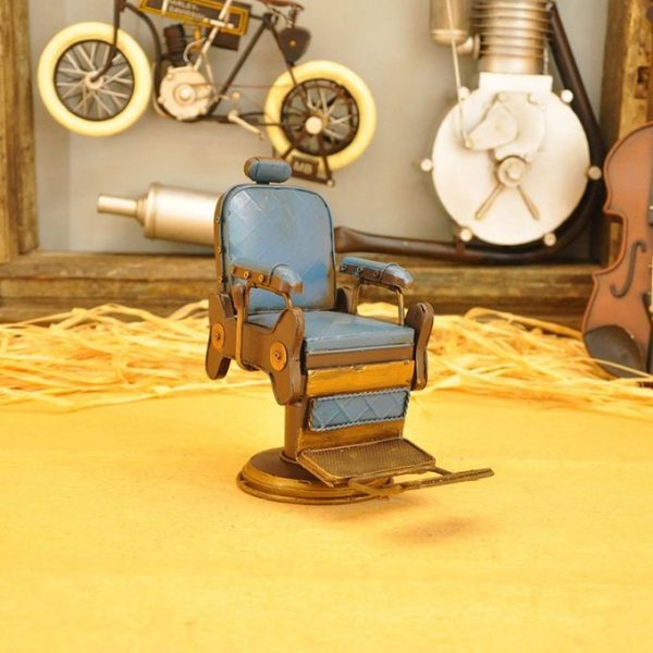 Iron Model Decorations Creative Crafts Barber Chair