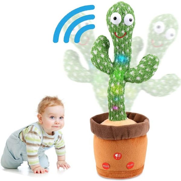 Kids Dancing Cactus Toy Electronic Dancing Song Talking