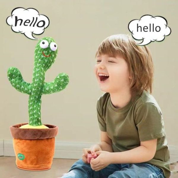 Kids Dancing Cactus Toy Electronic Dancing Song Talking