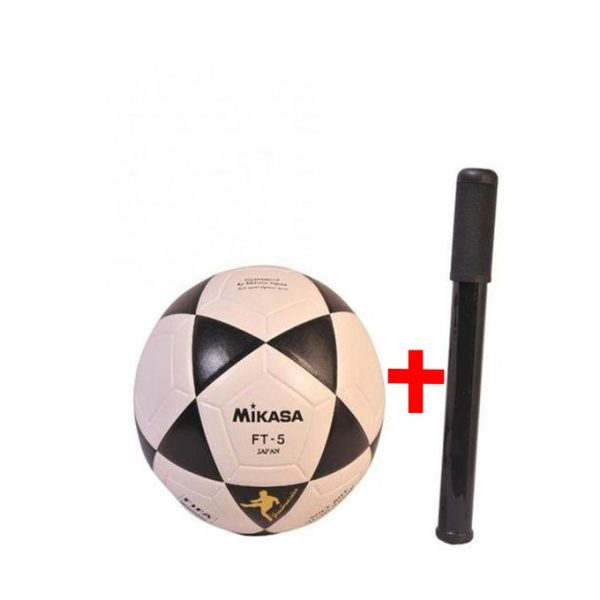 Mikasa Size 5 Soccer Ball Black & White Plus A Hand Pump