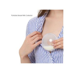 Mom Easy Reusable BPA-free Wearable Milk Collector(2 Pcs) With A Plug