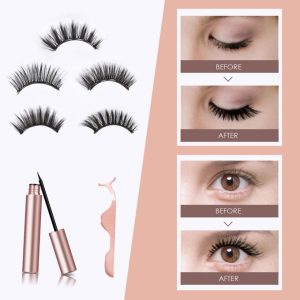 Qwen Magnetic Eyeliner & Eyelashes False Eye Lashes Reusable