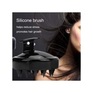 SILICONE SCALP MASSAGER SHAMPOO BRUSH PROMOTES HAIR GROWTH