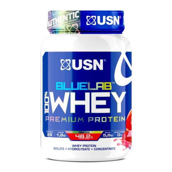 USN Blue Lab 100% Whey Protein - 908g (2 Lbs) - Strawberry