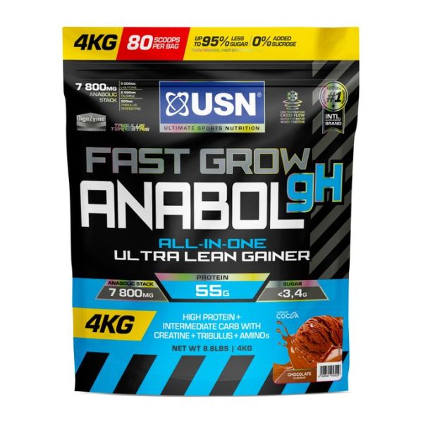 USN Fast Grow Anabolic - 4kg (8.8 lbs) - Chocolate