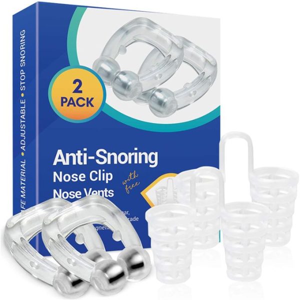 Vivostar Anti Snore Nose Clip, Anti Snoring Nose Devices, With 2 Pcs Nose Vents