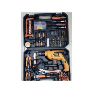 Wave 117 Piece Tool Set-General Household Hand Tool Kit set ,DIY Repair Tool Set, with 750 Watts drill and Toolbox Storage Case